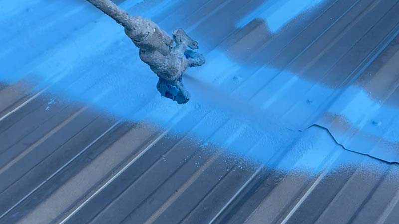Spray-FiberSeal-Base-over-metal-seams