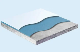 graphic of concrete roof with fiberseal base applied